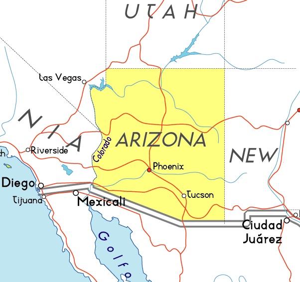 Map of Arizona