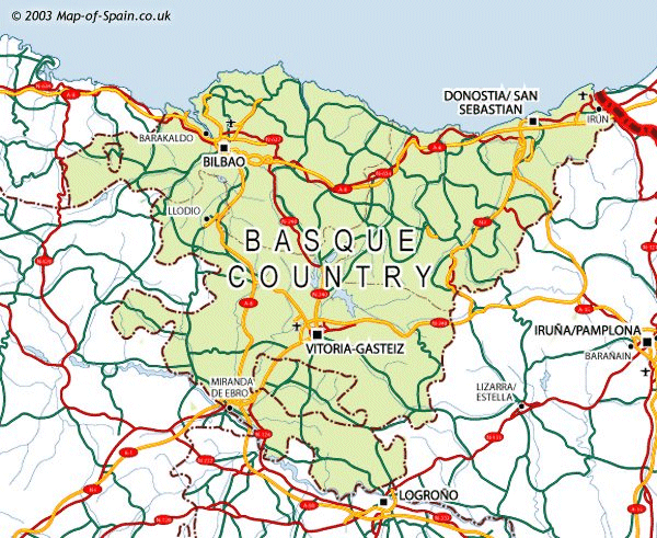 Map of Basque-Country