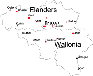 Map of Brussels