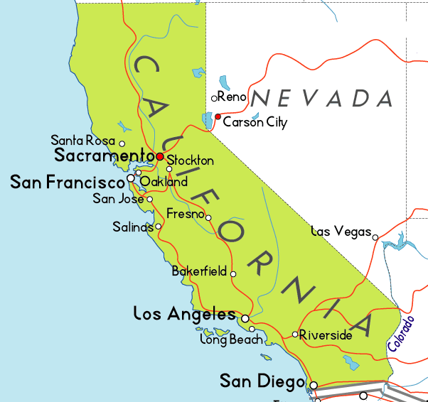 Map of California