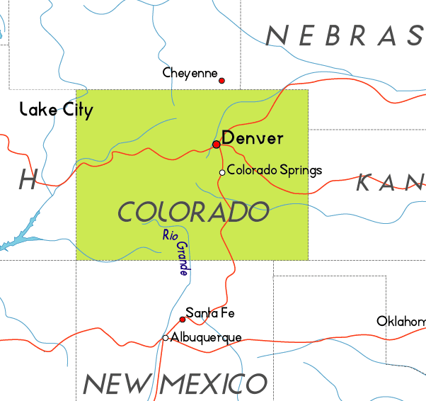 Map of Colorado