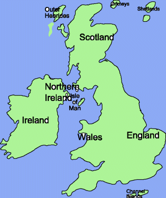 Map of England 