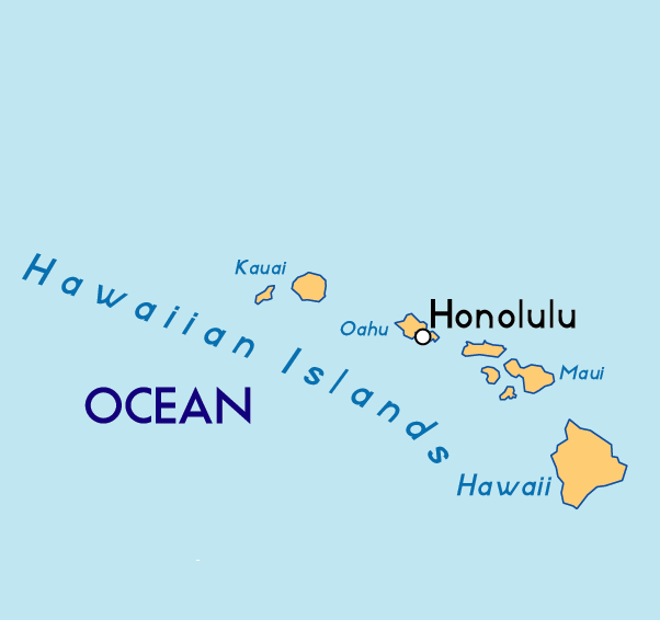 Map of Hawaii