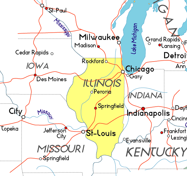 Map of Illinois