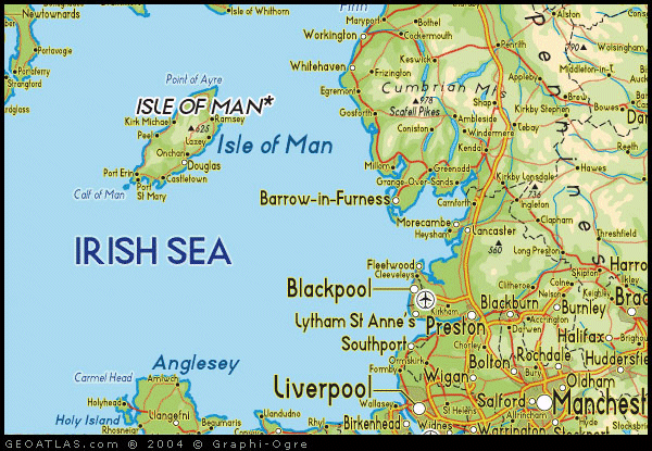 Map of Isle-of-Man
