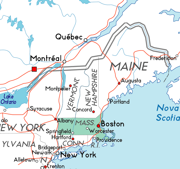 Map of Massachusetts